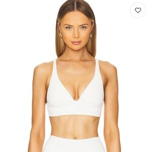 NWT GiGi C Marissa Snakeskin Bra in Ivory Sz M L